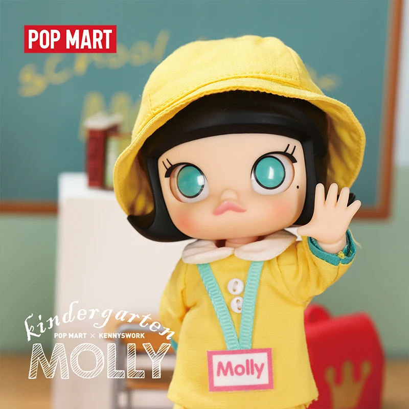 POPMART 14 см детский сад Molly BJD подарок на день рождения Детская игрушка Новое поступление