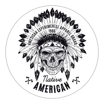 

AMERICAN NATIVE Tomahawk Eagle Crest Tribal Badge Car Motorcycle Sticker Decal #791