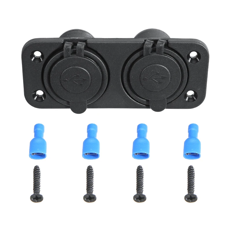 

4 USB Socket Charger 2.1A Self Build USB Car Charger Adapter Panel 12V for Car Boat Campervan Caravan Motorhome