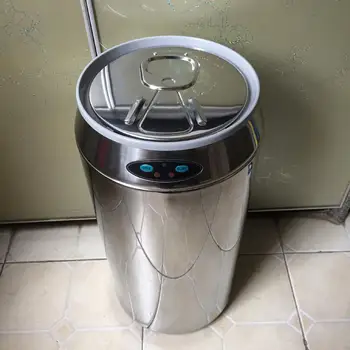 

12L Motion Activated Sensor Recycling Bin Infrared Garbage Can Sensor Waste Stainless Steel with Inner Bucket