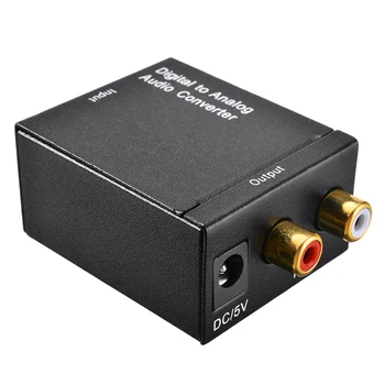 

Digital Optical SPDIF Toslink Coaxial Signal To Analog Converter Stereo DAC 2*RCA Amplifier Decoder Adapter for Audio Video Part