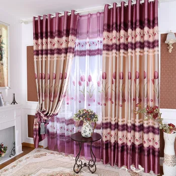 

American Printing Shading Curtains for Living Dining Room Bedroom.