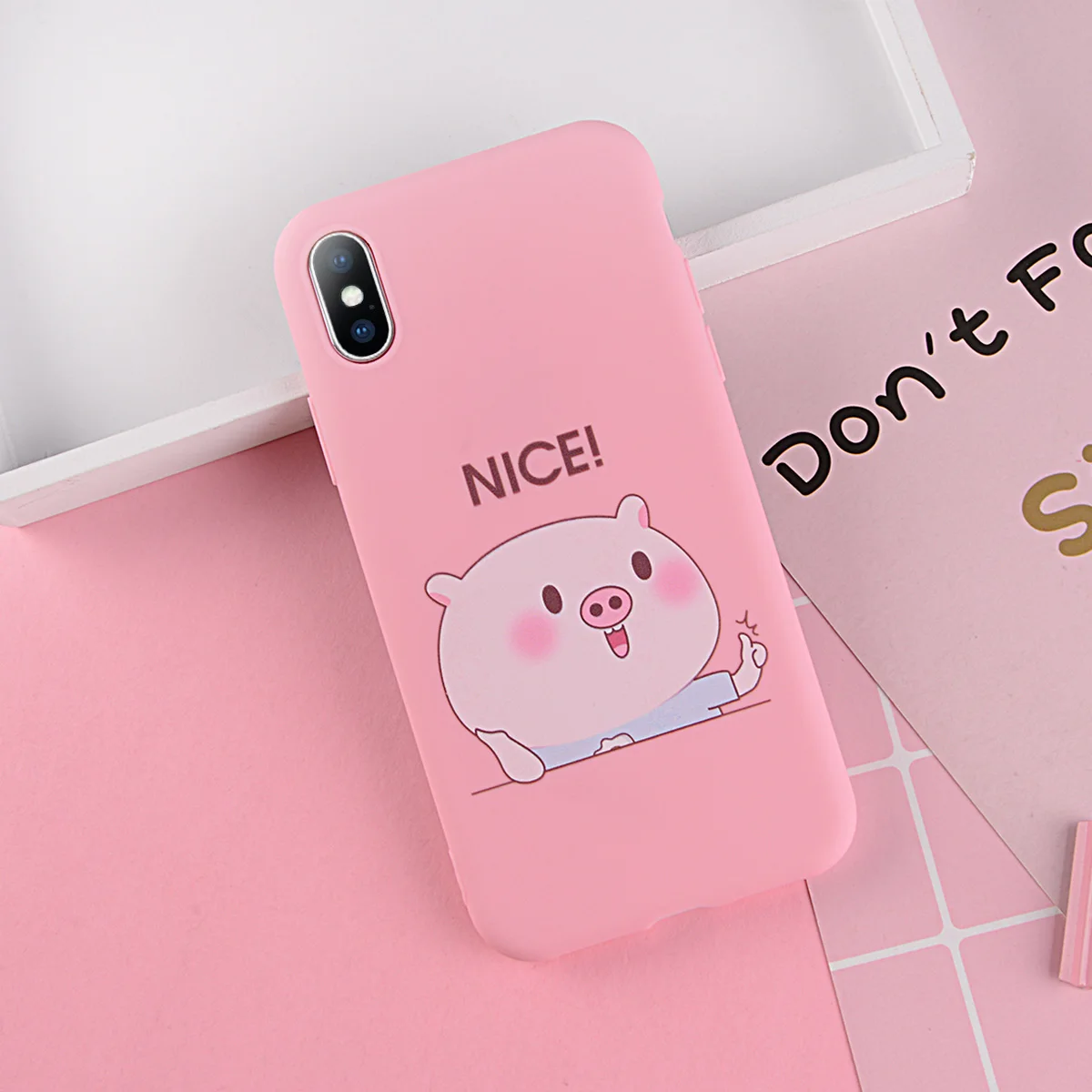 2190 Ottwn чехол для телефона для iPhone 11Pro Max XS Max XR 7 8 6 6s Plus 5 5S SE пары мультипликационный милый поросенок Мягкий ТПУ силиконовый чехол-накладка - Цвет: 2190