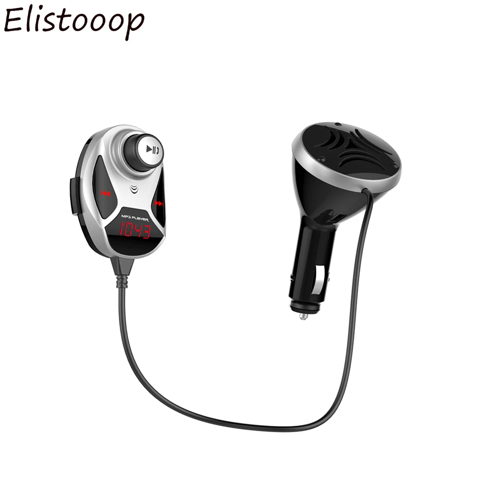 MP3 плеер модулятор fm-передатчик комплект беспроводной связи bluetooth для автомобиля светодиодный дисплей USB зарядное устройство Поддержка TF карты для автомобиля