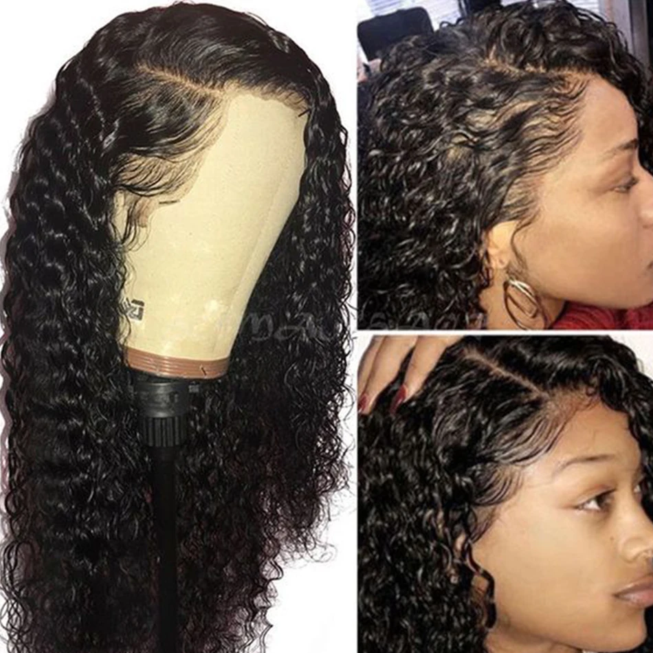 curly wig deep wave human hair with lace closure lace front wigs 02