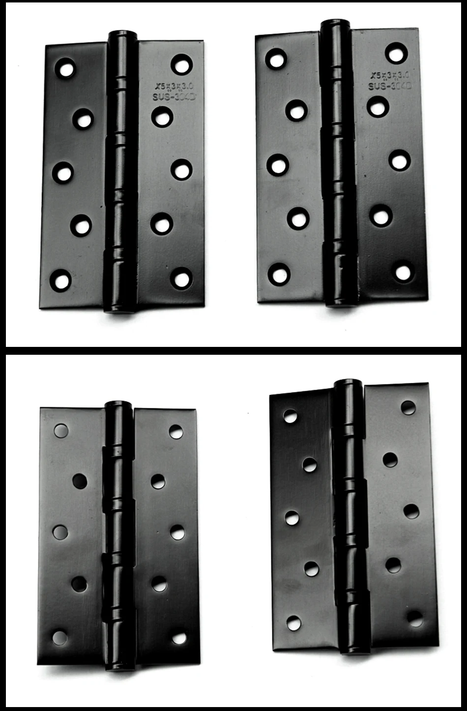 4 шт. петля для двери шкафа для мебельной фурнитуры Прочная нержавеющая сталь бесшумные петли Длина широко используется для дверных мебельных петель