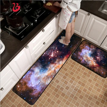 

Bubble Kiss Soft Starry Sky Series Kitchen Mat Living Room Decoration Kitchen Carpet Non-slip And Anti-wrinkle Floor Mats