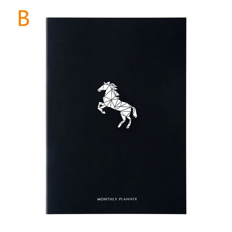 Кофе Записная книжка ежедневник Органайзер А4 дневник ежемесячный каваи руководство книга - Цвет: Кофе