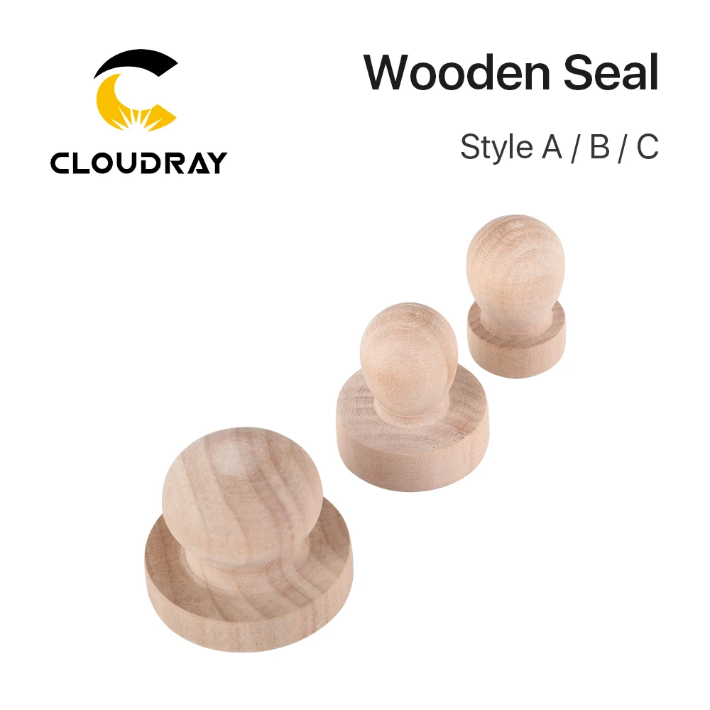 Cloudray Sigillo In Legno Fai-Da-Te Materiale Per Incisione Laser Timbro In Legno Per Macchina Per Incisione Laser Co2 Accessori Regalo Fai Da Te