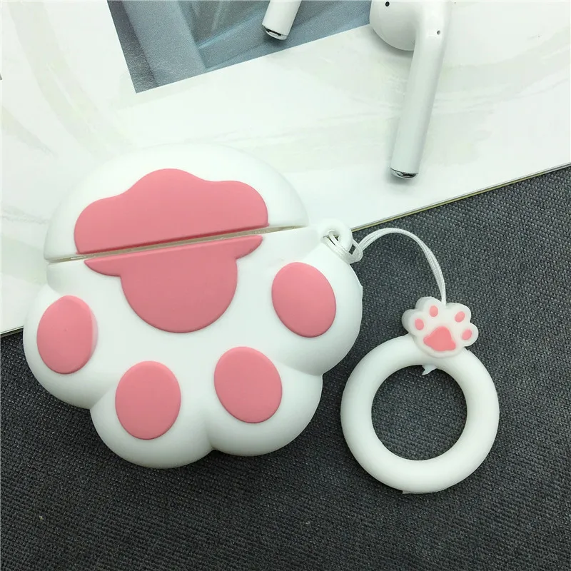 Милый чехол для наушников Airpods, чехол Bluetooth, Забавный 3D Кот, защитные колпачки на Когти для Apple Air pods 2, защитный чехол для наушников, сумка для наушников
