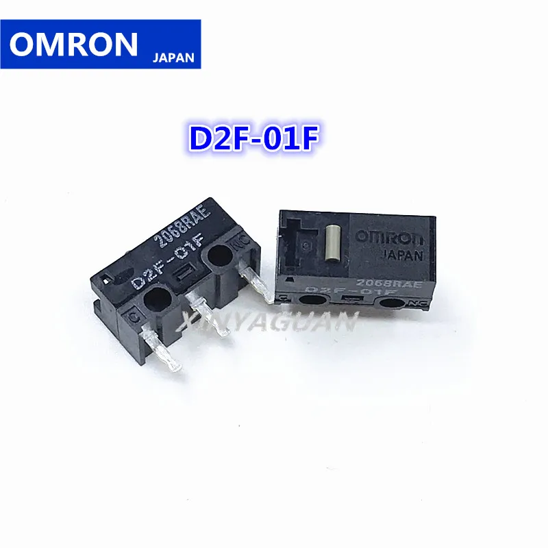 Free Shipping 2pcs JAPAN OMRON Mouse Micro Switch D2F-01F Mouse Button Suitable for Steelseries Riva