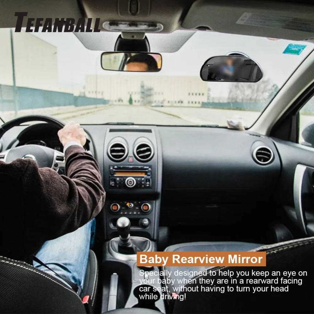 

2 in 1 Mini Safety Car Back Seat Baby View Mirror Adjustable Care Baby Ward Convex Mirror Car Baby Kids Monitor Car Accessories