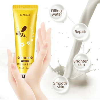 

Honey Hand Cream Moisturizing Nourishing Smooth Fine Lines Anti-Drying Anti-Crack Hand Cream 2020