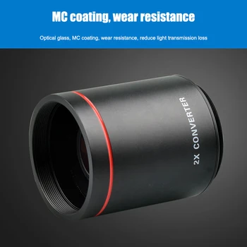 

2X Teleconverter Lens for Foldback Telescope T2-Mount Uniserval New Arrival