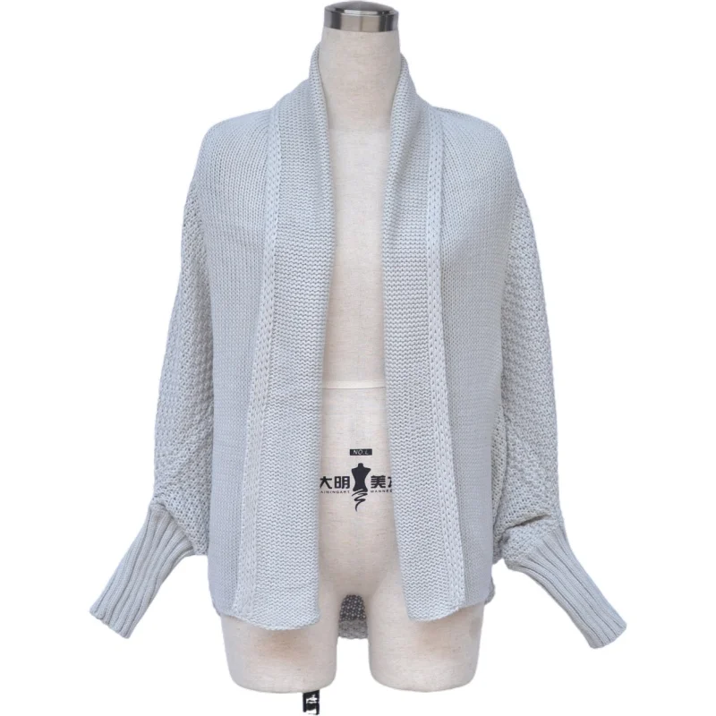 New Fashion Cardigans Women 2019Autumn Winter Warm Knitted Batwing Sleeve Loose Long Knitted Sweater Coat Female Casual Cardigan
