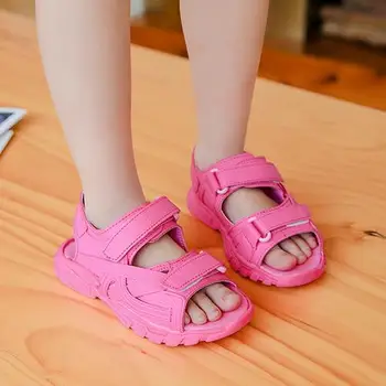 

Summer Brand Children's Sandals Girls Sports Beach Shoes Kids Anti-Slip Boys Baby Shoes Soft Bottom Sandals