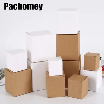 

20pcs/lot Wholesale Paper Box Kraft Paper Cardboard 6 Sizes Mini Package Gift Favor 20071201