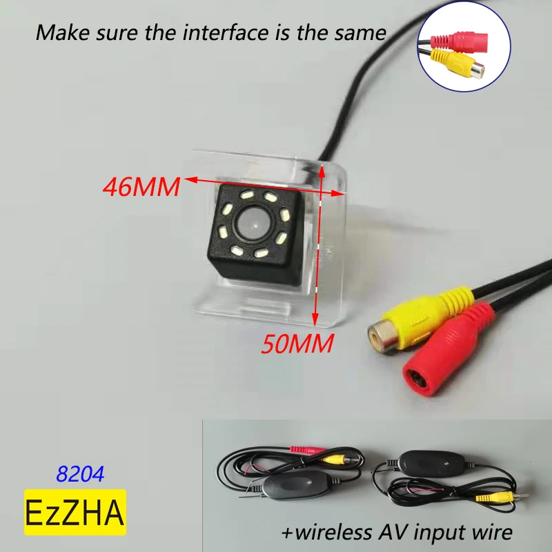 Car CCD 8 LED Night Vision Backup Rear View Camera Parking Assistance Waterproof For Mercedes Benz GLK Class X204 2018~2015