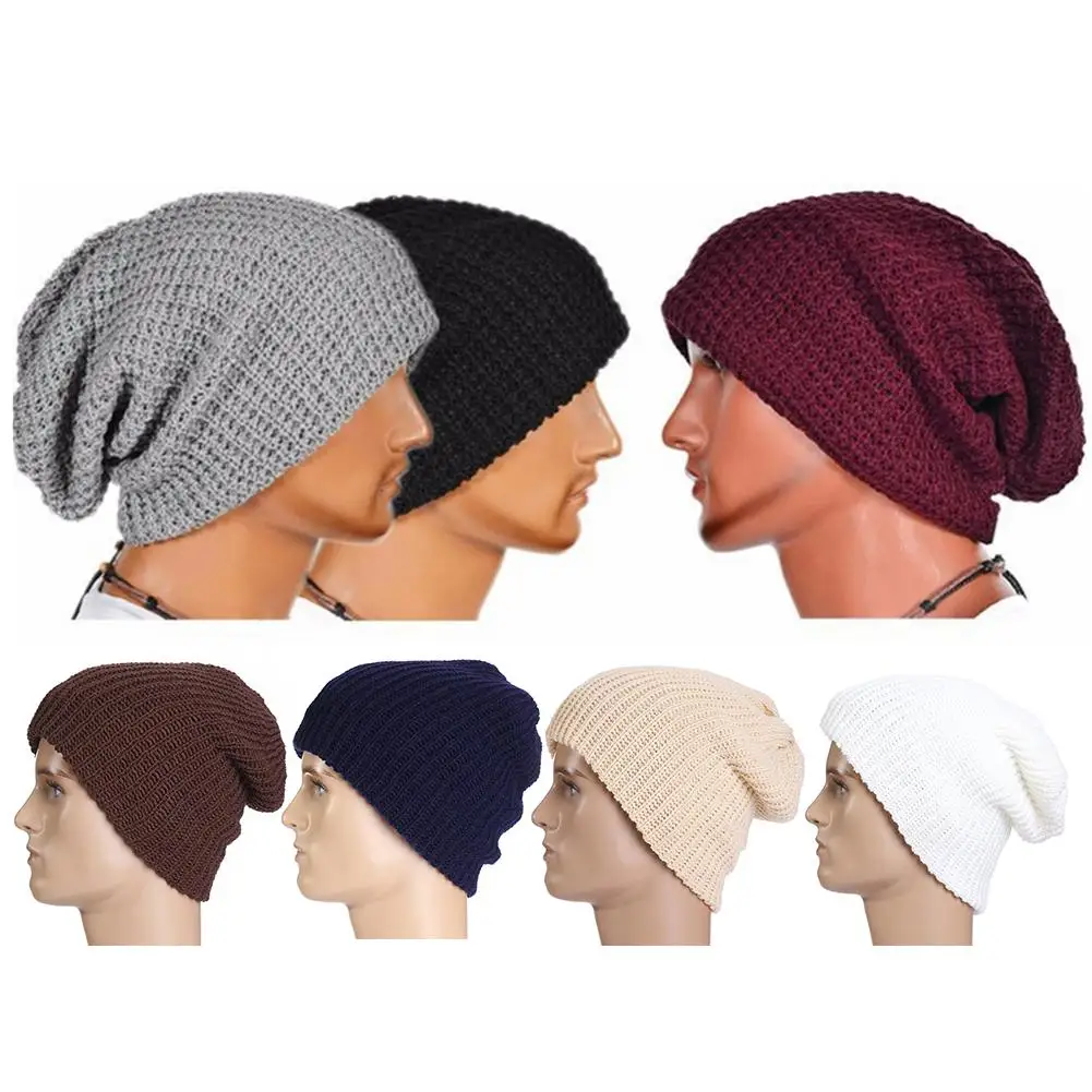 Women's Winter Knit Cap Men's Knit Cap Street Dance Cap Hat Knitted Woolen Hat Autumn Winter Outdoor Knit Cap Street Dance Head
