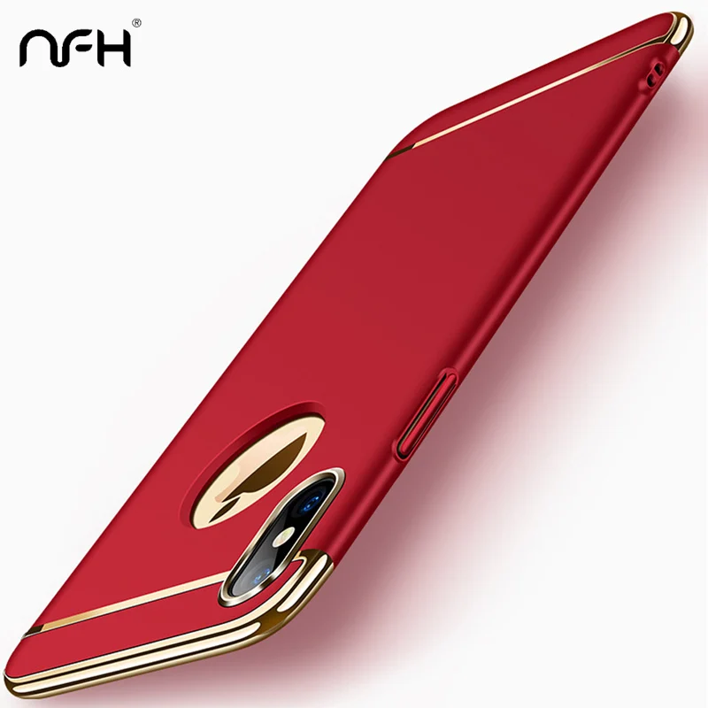 

360 Full Protection Shockproof Hard Slim Case For iPhone XS XR XS MAX Luxury Plating Bumper Phone Case On XR Silicon Accessories