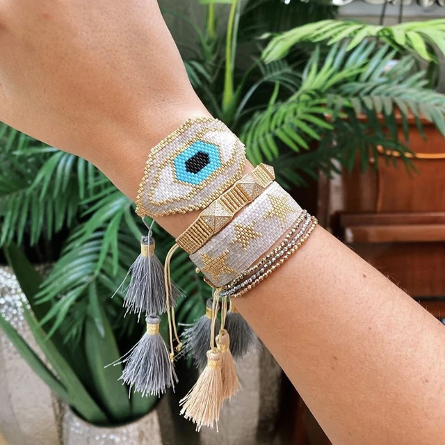 Bluestar 2021 Turkish Evil Eye Bracelet Star Pulseras Mujer Moda