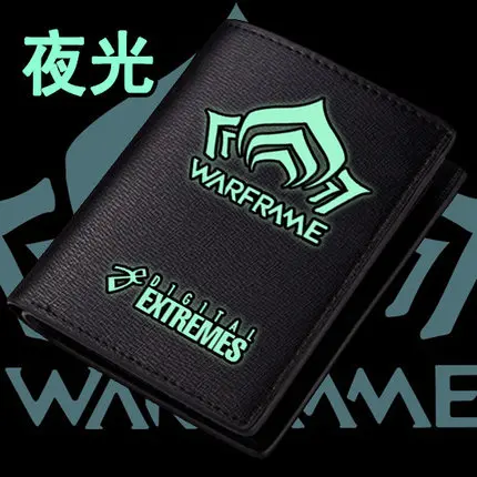 Luminous A PC Game Warframe кошелек для подростков черный двойной Carteira - Цвет: Luminous A