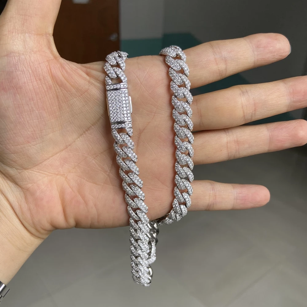 Meisidian 20 Inci Perak VVS Moissanite 