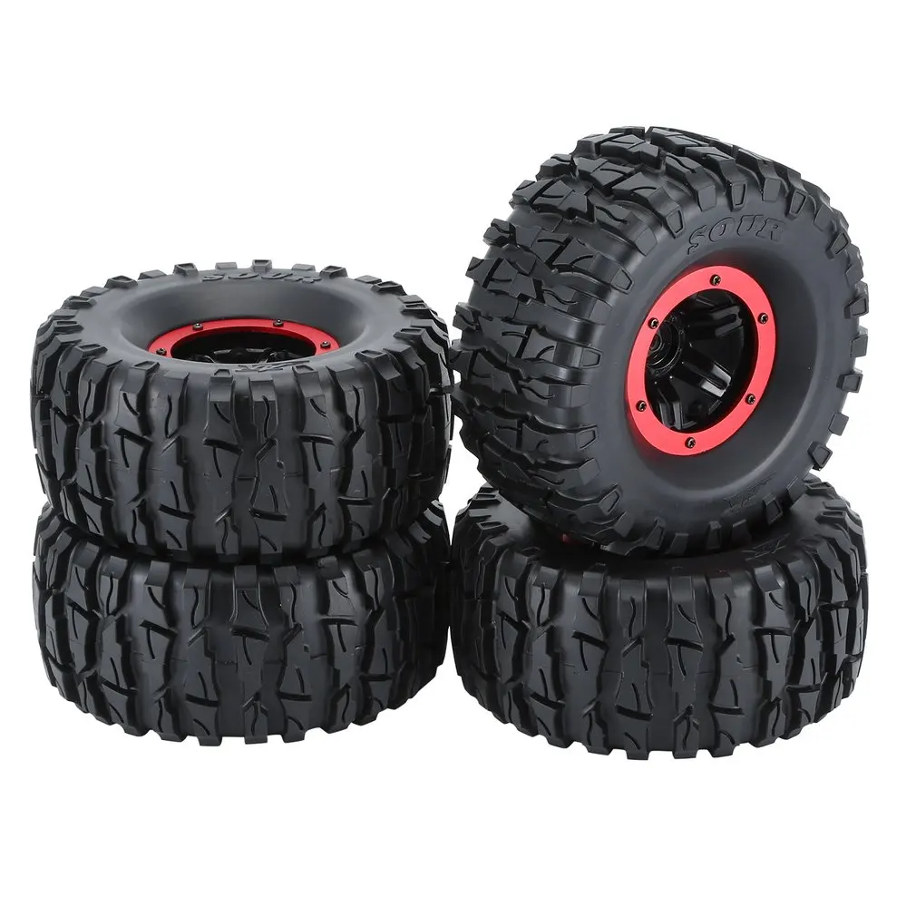 diamond Red 4 шт. 2,2 дюйма резиновые шины пневматические шины 135/62 топор фонарь протектора автомобиля набор для RC Рок Гусеничный пульт дистанционного управления автомобильные шины - Цвет: diamond Red