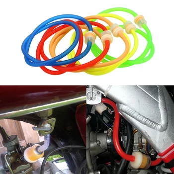 

LEEPEE Fuel Hose Tube Line Clamp Set Gasoline Oil Fuel Filter Large displacement Modified 1 PCS For Motorcycle Moped Scooter ATV