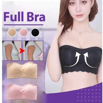 

1pc Women Bra Sexy Brassiere Strapless Stretch Boob Tube Tops Sexy Prevent Wrapped Chest Padded Sports Underwear Female Lingerie
