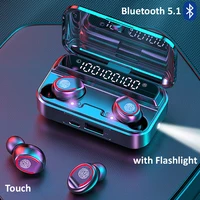 Nuove cuffie Wireless da 2000 mAh auricolari Bluetooth Display a LED sport auricolari impermeabili cuffie Stereo HiFi con microfoni