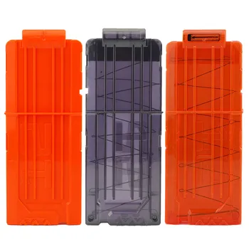 

2 pcs Portable Soft Bullet Clips Cartridge Gun Toy Clips for Nerf N-strike Elite Series Toy Guns 12Pcs Bullets Dart
