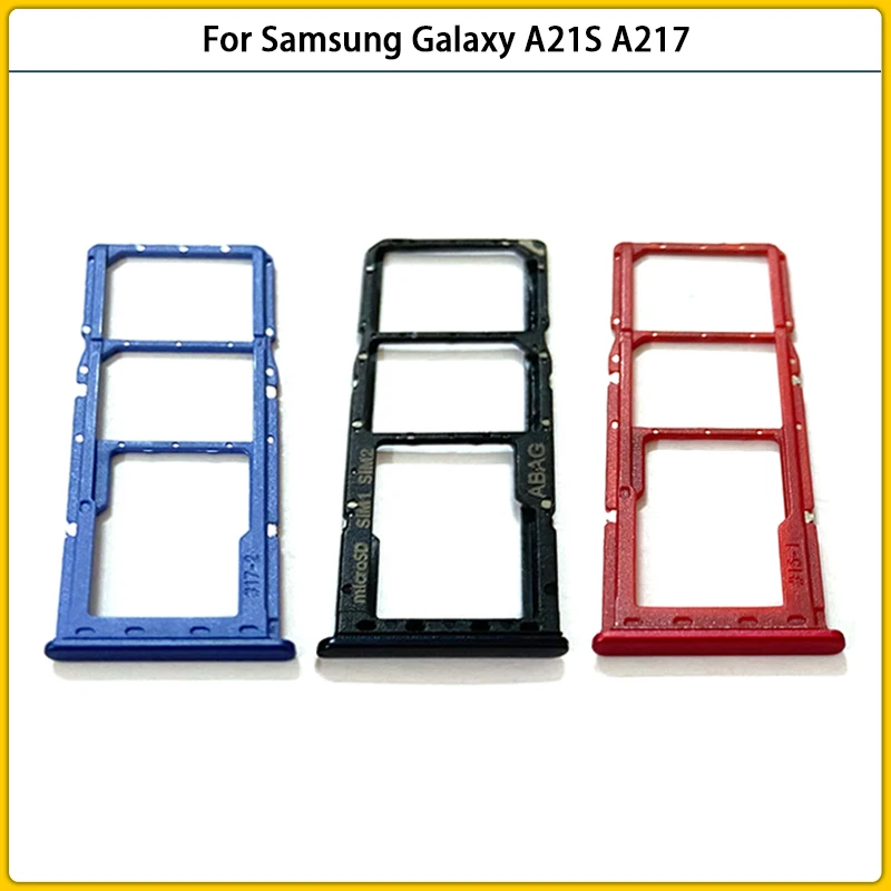 

100PCS/lot SIM Card For Samsung Galaxy A21S A217 SIM Card Slot SD Card Tray Holder Adapter Socket Replacement