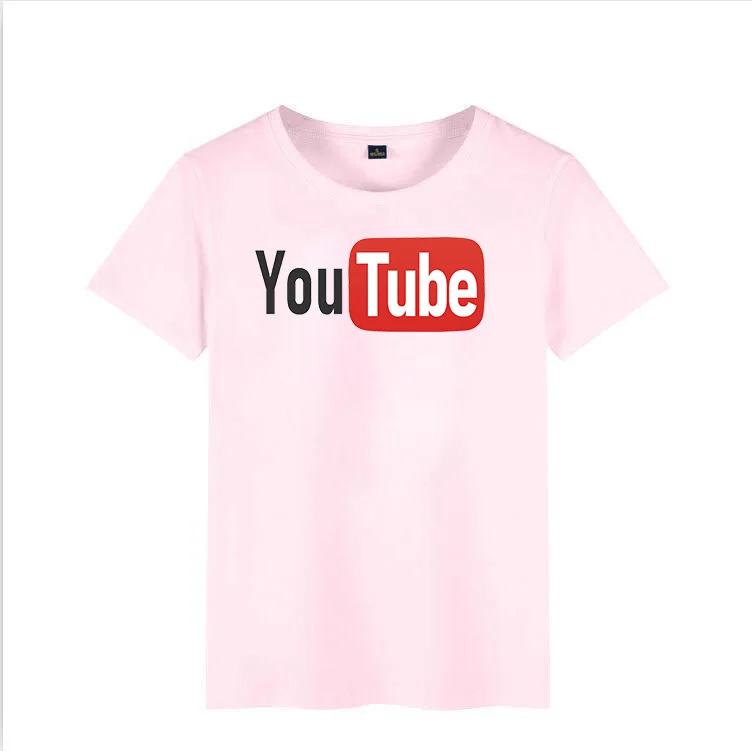 Новинка 2019 Повседневная футболка видео сайт youtube Hip хип хоп o образным вырезом