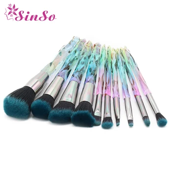

SinSo 5/10Pcs Diamond Makeup Brushes Set Professional Foundation Powder Blush Eye Shadow Lip Brush High Quality Makeup Brush Kit