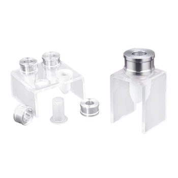 

2Pcs DIY 12.1Mm Simple Lipstick Filling Tube Silicone Mold Aluminum Ring - Four-Hole Bracket & Single Hole