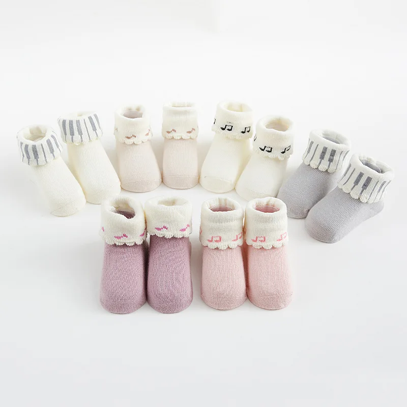 

Nan tong House Baby Socks Newborns Autumn And Winter 0-3 Month Boneless Seam Head Combed Cotton BABY'S Socks Gift Box