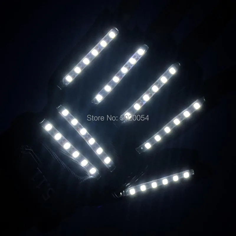 6 Colori Select Led Super Hero Guanti Lampeggianti Luminosi Rosa Guanti Rave Night Natale Compleanno Guanti Alimentati Da Cr2023