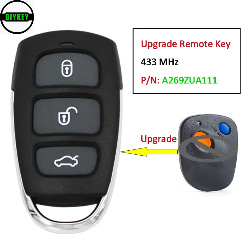 

DIYKEY улучшенная версия 433 МГц для Subaru Baja Forester Impreza Legacy Outback P/N:A269ZUA111 88035-AC231 88036-AE060