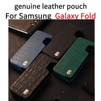 

Genuine Leather Case for Samsung Galaxy Fold Case Samsung Galaxy Fold Case Bag Pouch Fornite Wallet Case Z Flip Case Pouch Bag