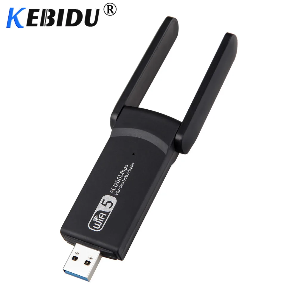 Kebidu USB адаптер 1200 Мбит/с RTL8812 Беспроводная AP сетевая карта 5 ГГц 2,4 ГГц 802.11ac Dongle Портативный Мобильный маршрутизатор для ноутбука