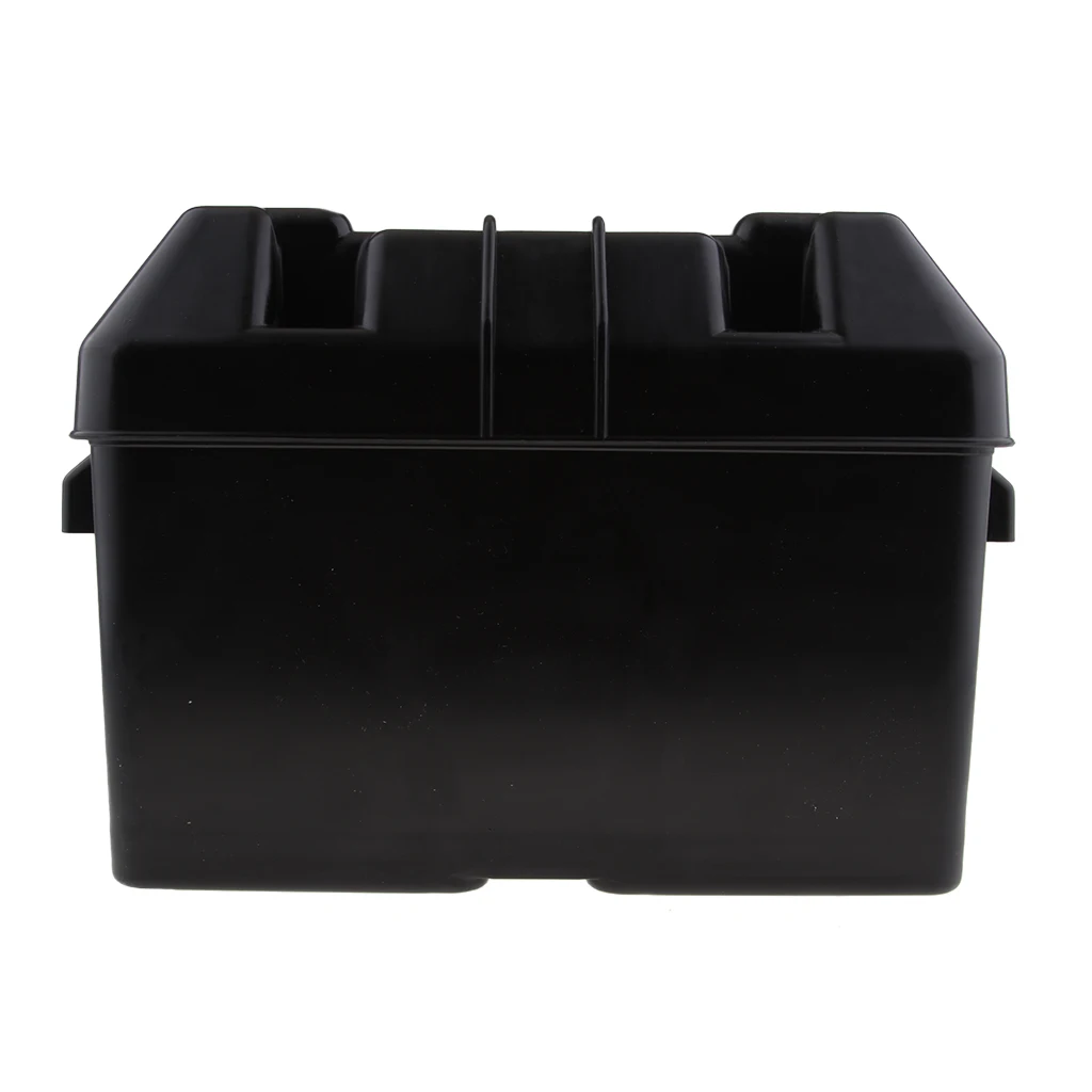 Car RV Boat Marine Smart Battery Box Power Guard Storage Case w/ Strap