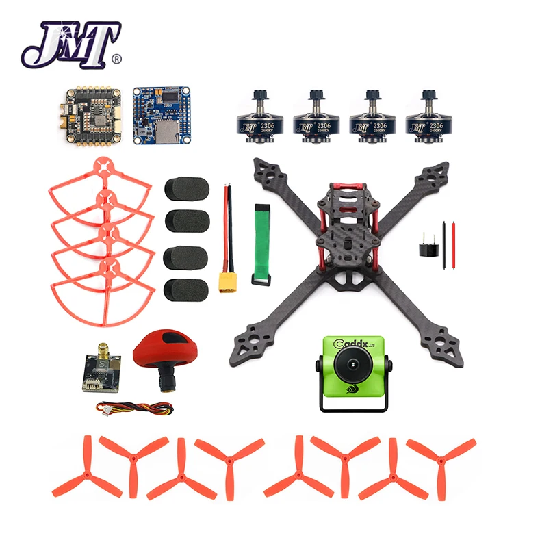 DIY RC Racer Drone XSR220 220 мм рама 2 4G 8CH Quadcopter Betaflight F4 Pro V2 V3 Turbo S1 камера 5 8G VTX FPV монитор