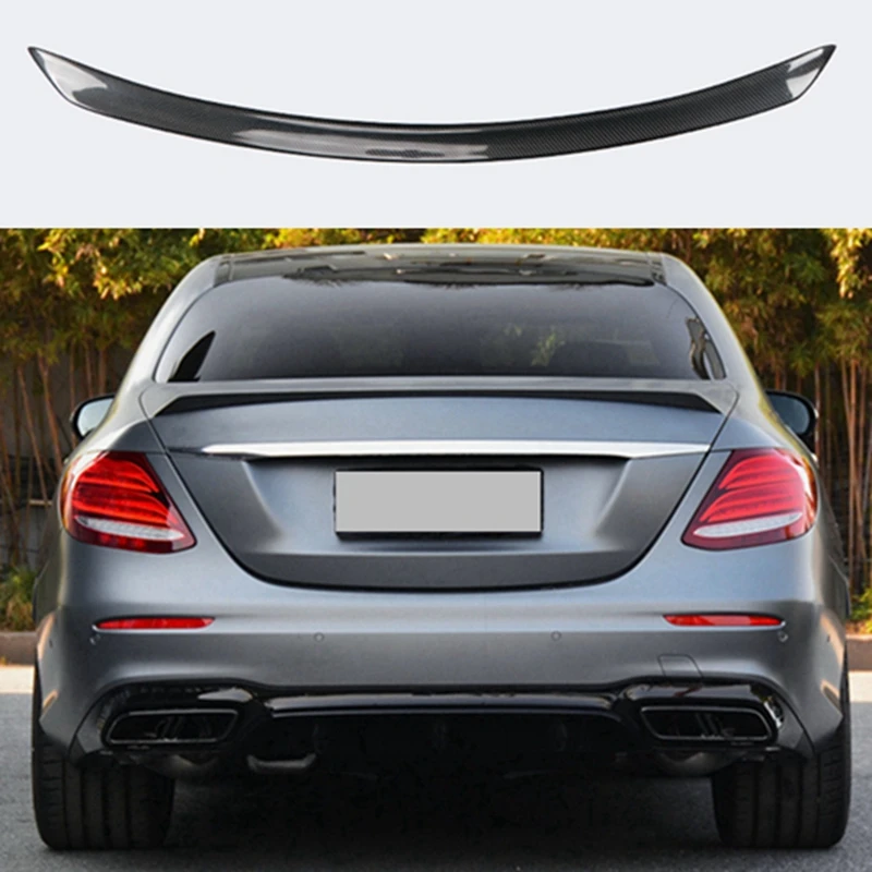 

For Mercedes W213 2016-2020 E-class E200 E300 E320 Spoiler Carbon Fiber Multiple categories STYLE Car Rear Trunk Wing Spoiler