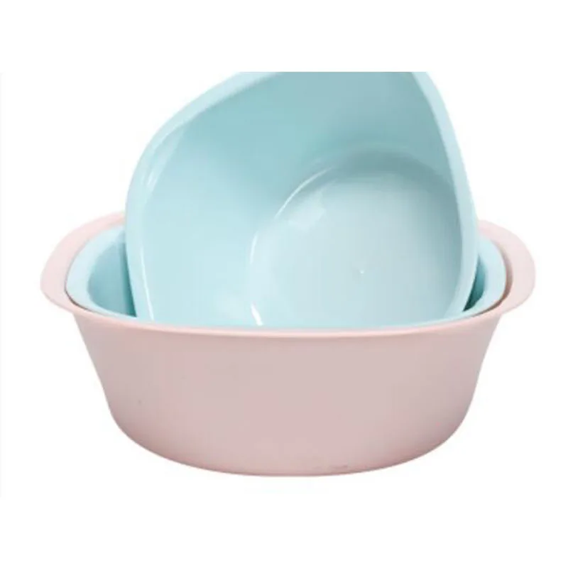 

2019 new thickened hard candy color plastic wash basin basin wash foot bath basin fruit bowl wash dish wash basin home convenien
