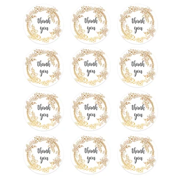 

4.5cm Thank You Stickers for Parties Wedding Christmas Stickers Scrapbooking Packaging Adhesive Seal Labels Stationery Stickers