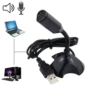 

Desktop USB Microphone Computer Laptop Mini Microphone Flexible Tube Neck Adjustable PC Mic noise-cancelling Design Microphone