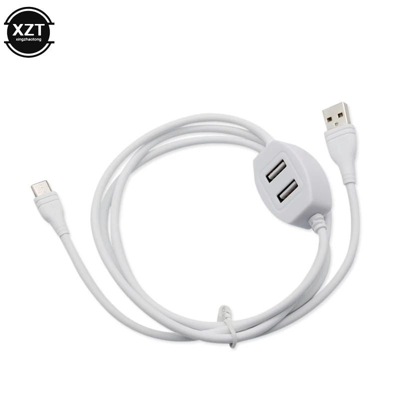 3 в 1 usb type C зарядный кабель для передачи данных для huawei xiaomi зарядный кабель usb-хаб с 2 usb гнездо для iphone 7 8 x sumsung