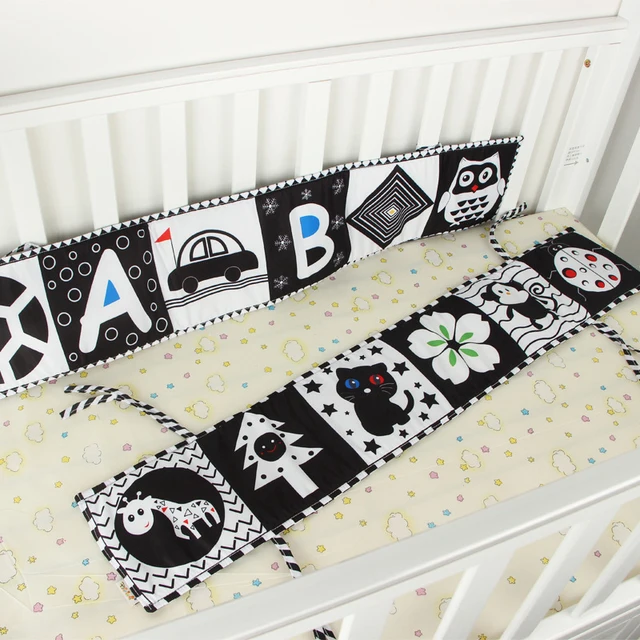 Baby Book Soft Cloth Books Black and White Animal Rattles Newborn Early Learning Develop Cognize Toys Montessori Kids Quiet Book 5