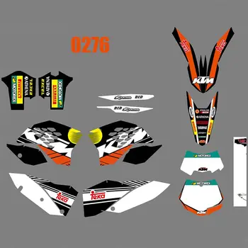 

For KTM EXC 2008 2009 2010 2011 New Full Graphics Decals Stickers Custom Number Name Glossy Bright Stickers